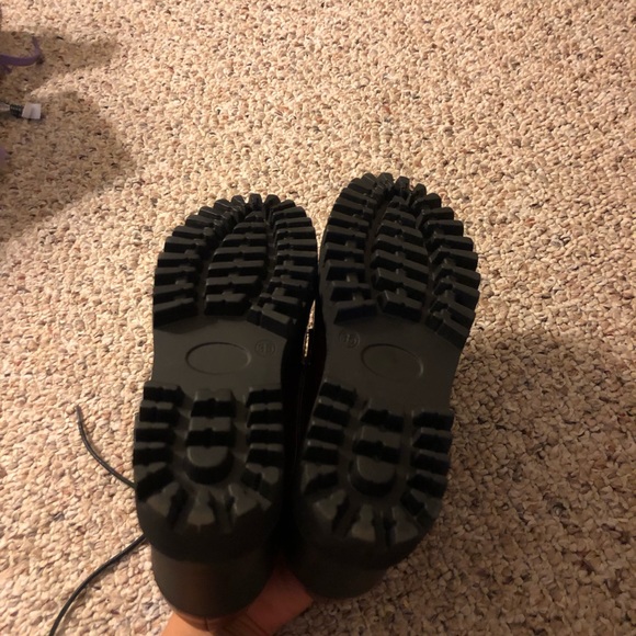 Dark red creeper heels wedges - Picture 4 of 4